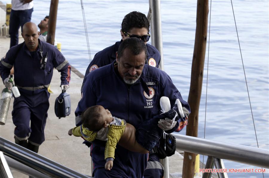 Naufrágio de barco de passageiros faz 18 mortos no Brasil