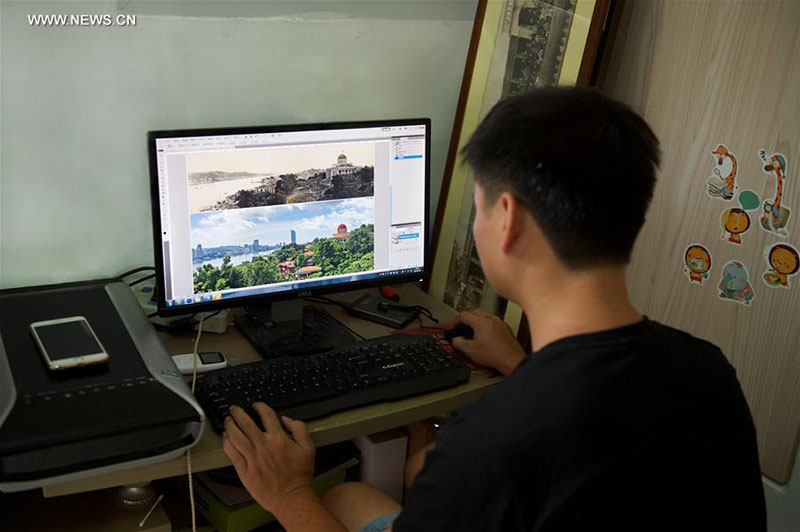 Imagens do passado e presente retratam transforma??o de Xiamen