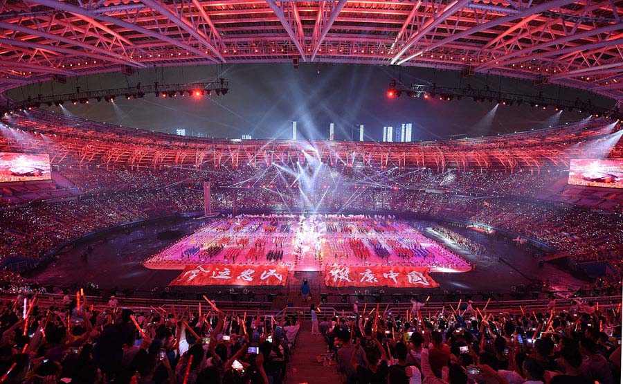 13o Jogos Nacionais da China inaugurados em Tianjin