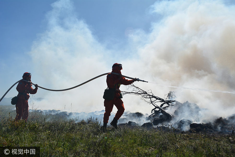 Mongólia Interior realiza exercício de preven??o contra incêndios florestais