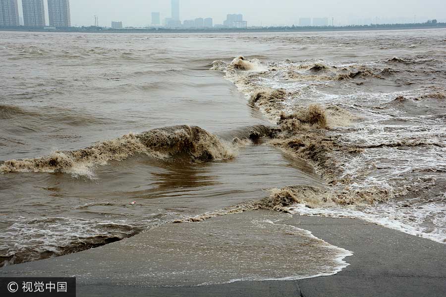 Galeria: Mará alta sazonal do rio Qianjiang 