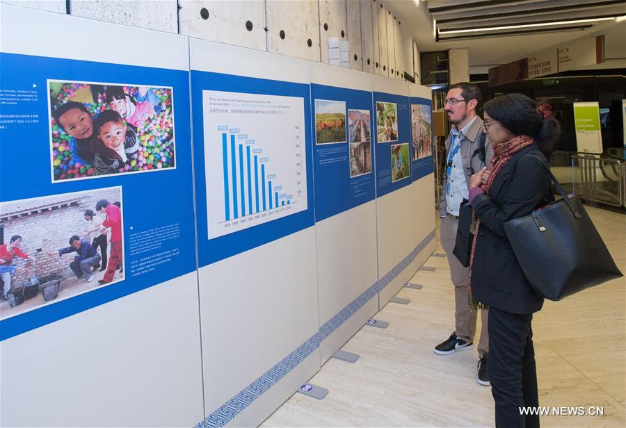 China realiza exposi??o fotográfica sobre progressos nos direitos humanos na sede da ONU em Genebra