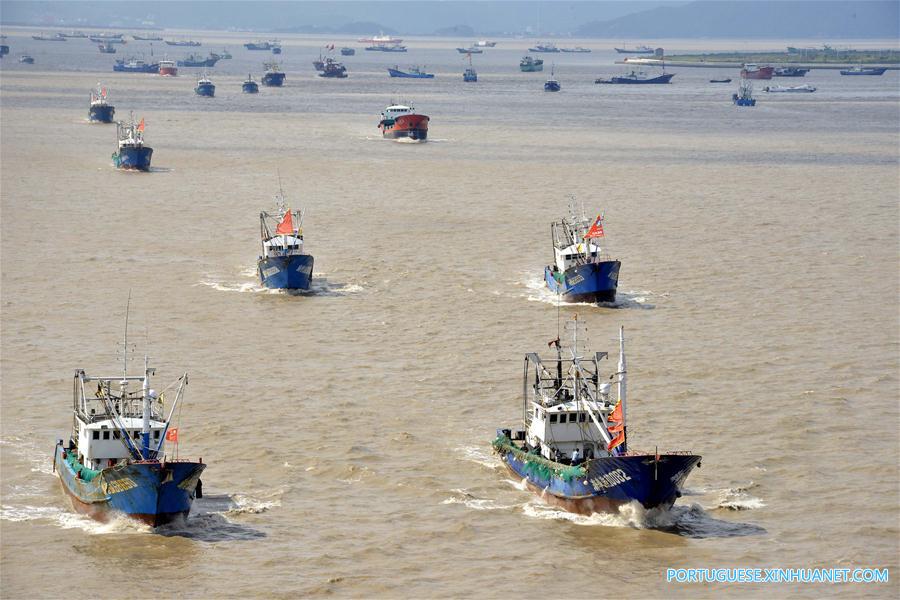 Tuf?o Talim atrasa início da esta??o de pesca no leste da China