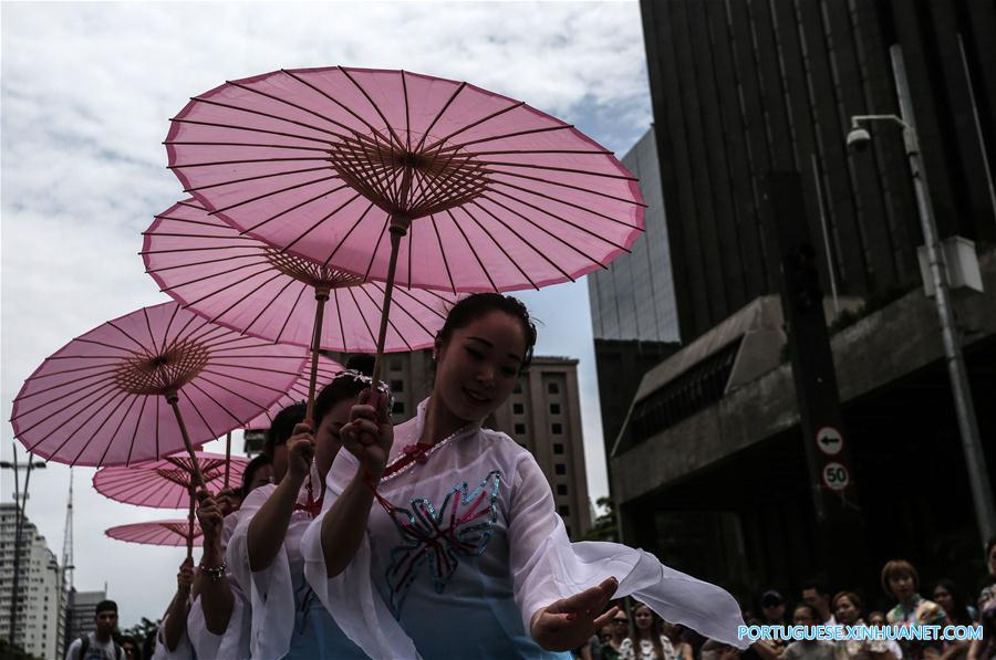 Comemora??es do Festival da Lua chinês em S?o Paulo