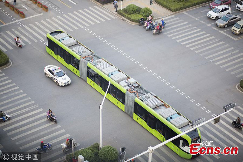 Hunan acolhe teste de ?nibus inteligente