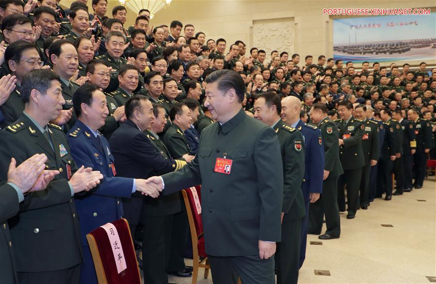 Xi pede pela constru??o de um exército forte