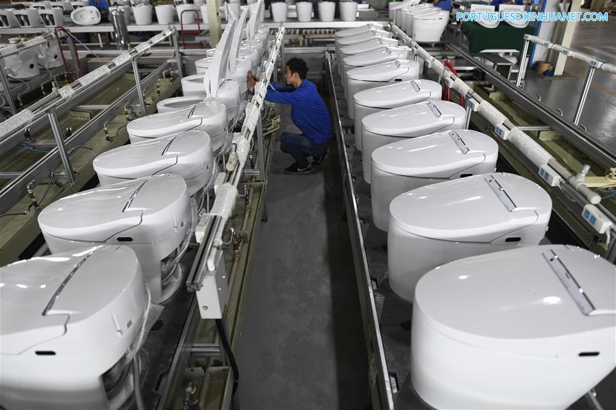 Valor de produ??o de vasos sanitários de alta tecnologia atinge cerca de 605 milh?es de dólares em Zhejiang