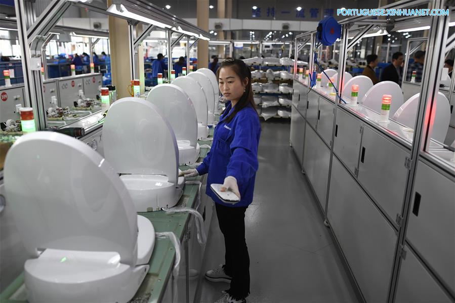 Valor de produ??o de vasos sanitários de alta tecnologia atinge cerca de 605 milh?es de dólares em Zhejiang