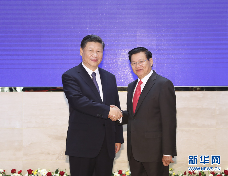 Presidente chinês discute rela??es com primeiro-ministro do Laos