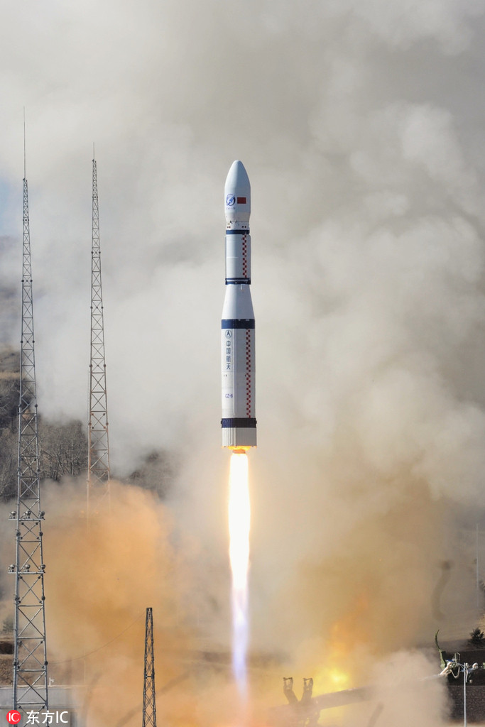 China lan?a três satélites de sensoriamento remoto