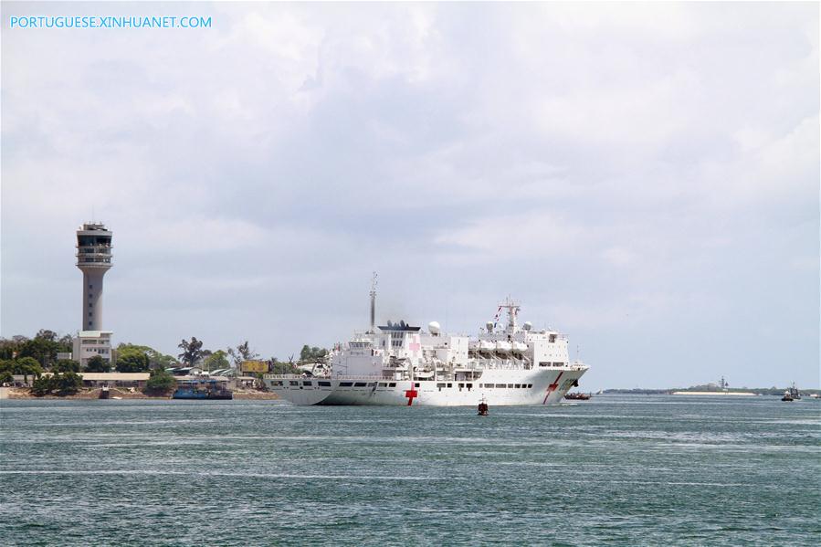Navio-hospital naval chinês Arca da Paz conclui miss?o humanitária na Tanzania
