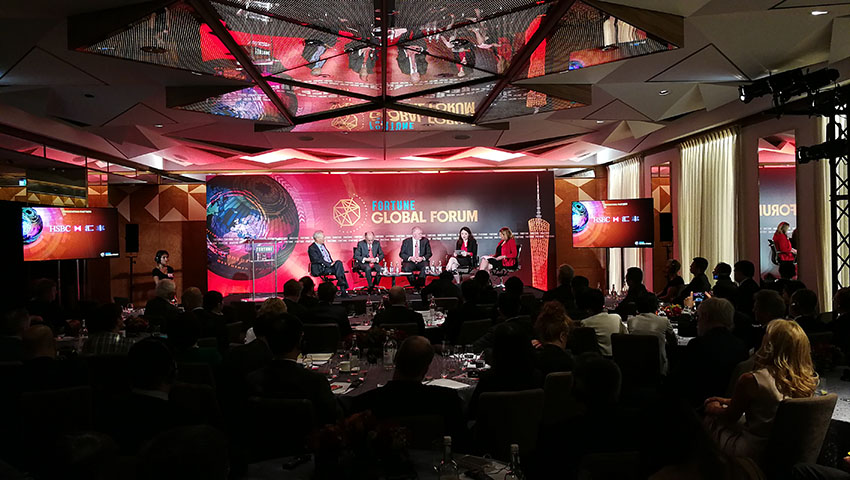 Evento de promo??o do Fórum Global da Fortune 2017 realizado em Londres