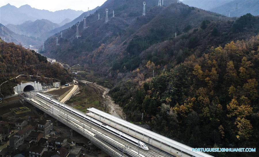 Ferrovia de alta velocidade Xi'an-Chengdu iniciará opera??es em 6 de dezembro