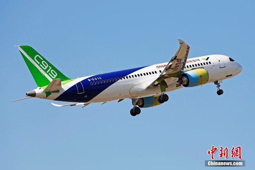 2o C919 realiza voo de teste