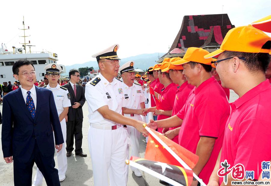 Navio hospitalar da Marinha chinesa encerra miss?o humanitária no Timor-leste