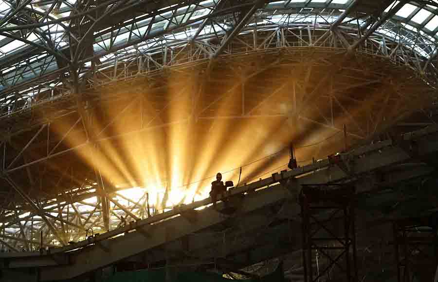 Concluída cobertura do novo aeroporto de Beijing