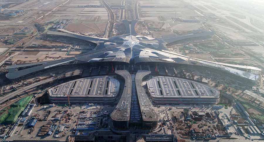 Concluída cobertura do novo aeroporto de Beijing