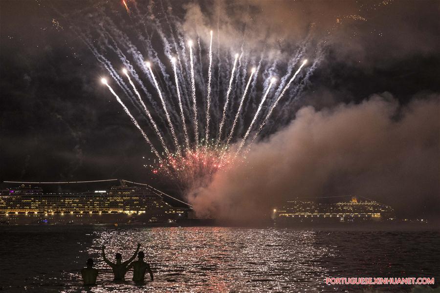 Celebra??o do Ano Novo no Rio de Janeiro, Brasil
