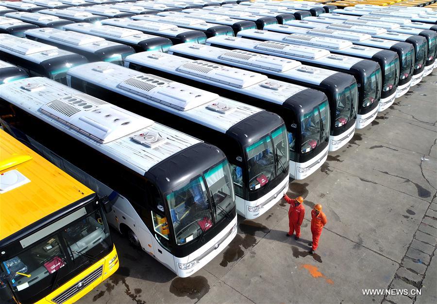 China prepara exporta??o de 500 ?nibus de fabrico doméstico para áfrica