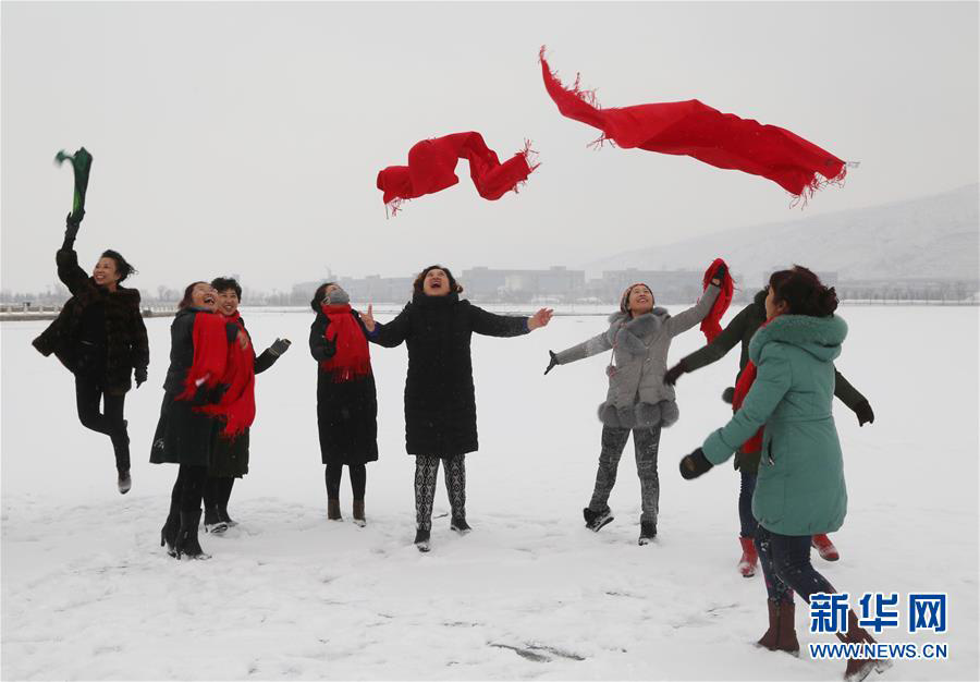 Primeiro nev?o de 2018 atinge cidades chinesas
