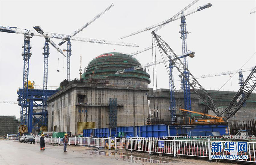 Recipiente de press?o do reator do projeto nuclear “Hualong 1” instalado em Fujian