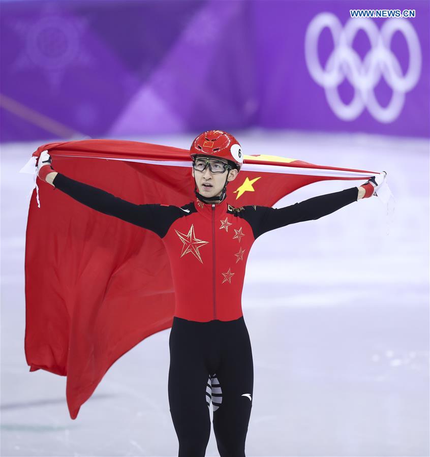 Wu Dajing bate recorde e conquista medalha de ouro em patina??o de velocidade em pista curta