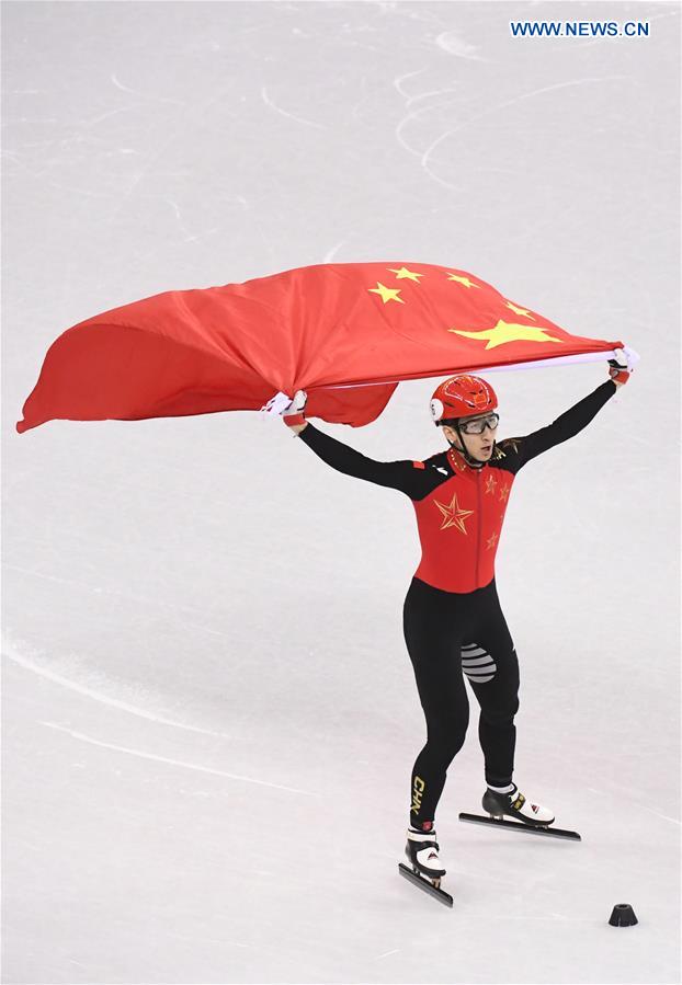 Wu Dajing bate recorde e conquista medalha de ouro em patina??o de velocidade em pista curta
