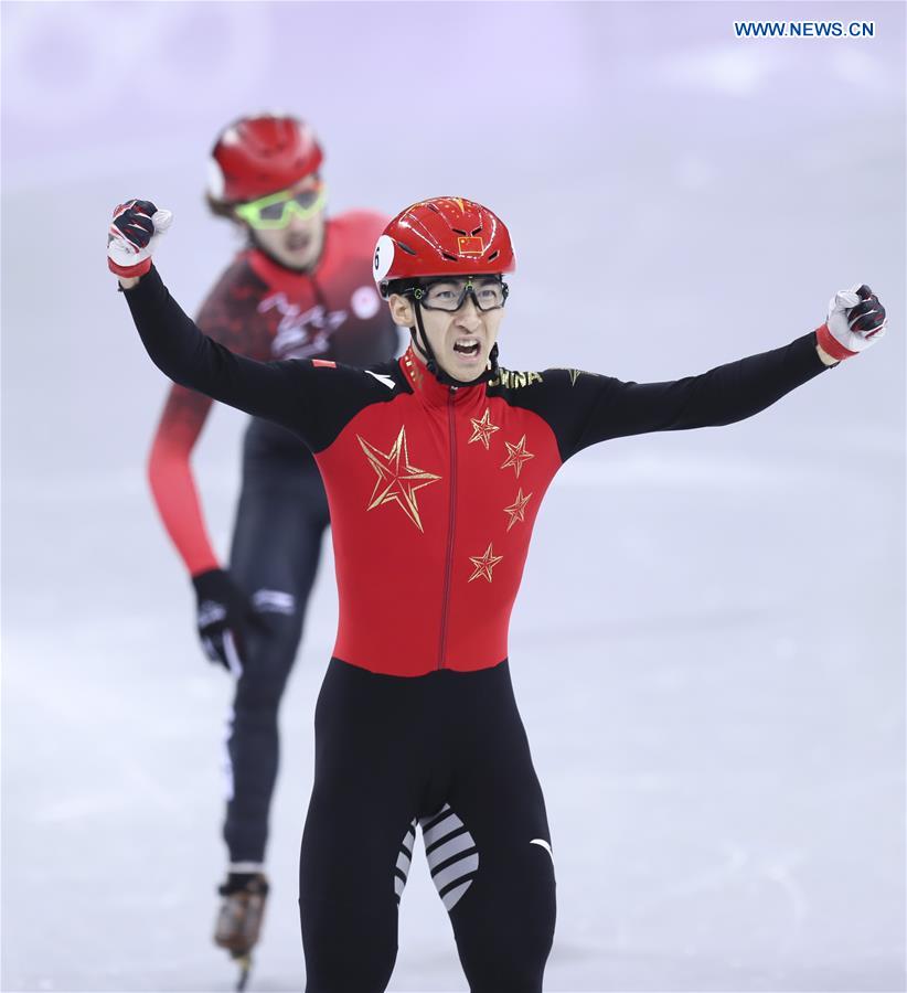 Wu Dajing bate recorde e conquista medalha de ouro em patina??o de velocidade em pista curta