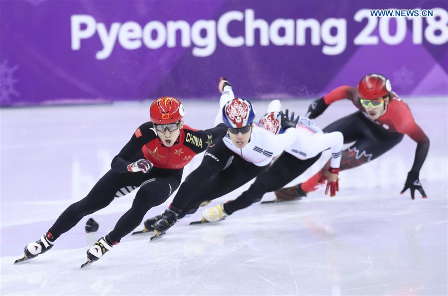 Wu Dajing bate recorde e conquista medalha de ouro em patina??o de velocidade em pista curta