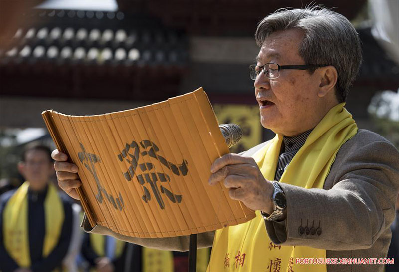 Cerim?nia realizada em Shaanxi em memória do emissário Zhang Qian