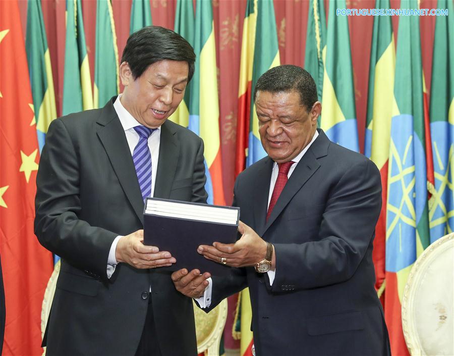 Chefe do Legislativo chinês visita Etiópia para promover la?os bilaterais