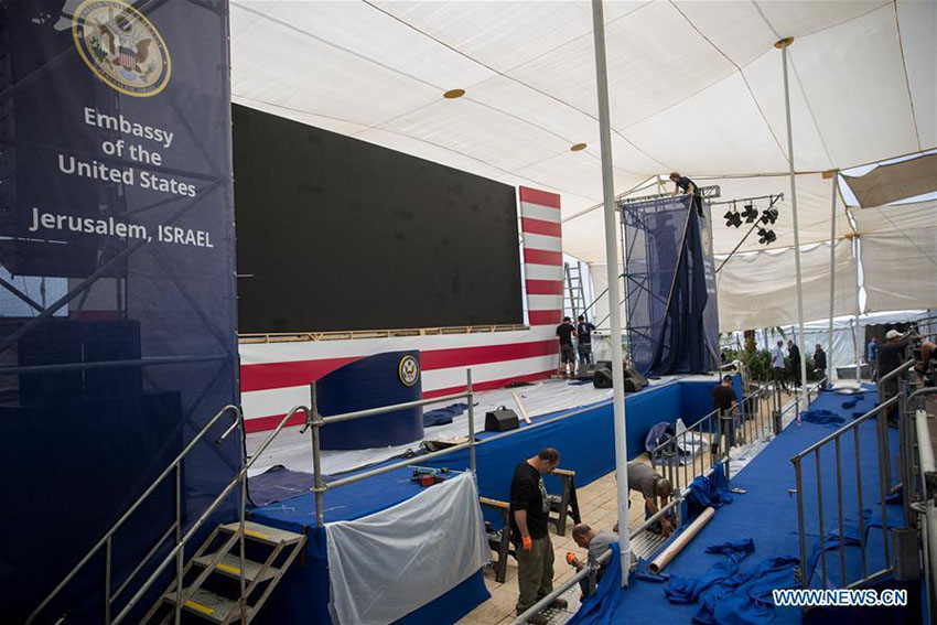 Israel prepara-se para inaugura??o da nova embaixada dos EUA em Jerusalém