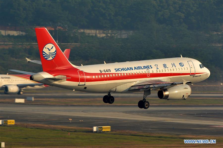Avi?o faz pouso for?ado após falha mecanica em Chengdu