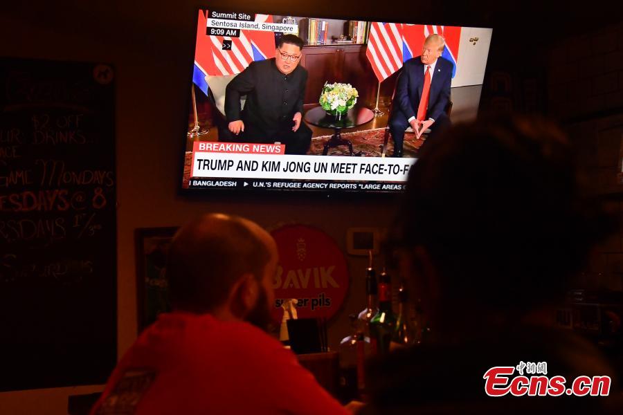 Cúpula histórica Trump-Kim seguida de perto no mundo inteiro