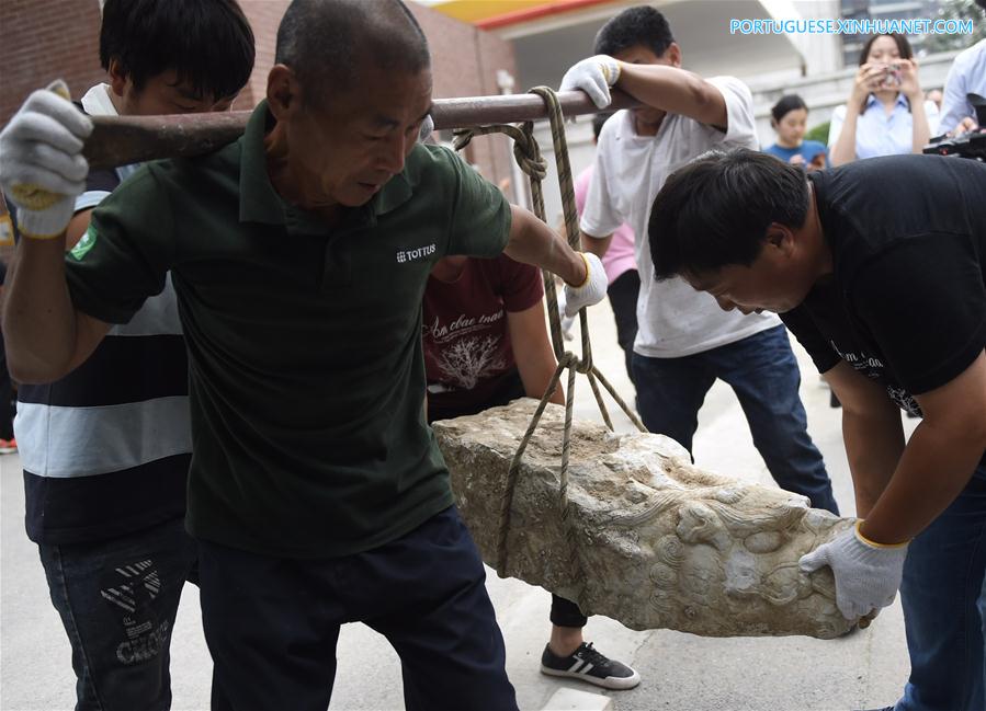 Quatro cabe?as de drag?o de mármore s?o devolvidas a Yuanmingyuan