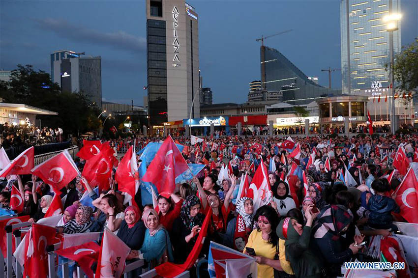 Presidente turco Erdogan e sua alian?a ganham elei??es presidenciais e parlamentares