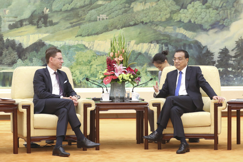 Premiê chinês se reúne com vice-presidente da Comiss?o Europeia