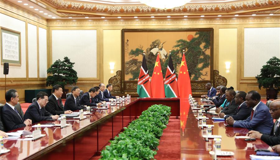 Xi reúne-se com presidente do Quênia