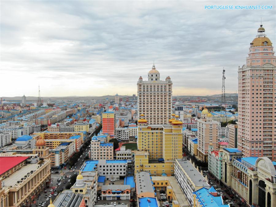 Manzhouli, cidade fronteiri?a com a Rússia, se beneficia do comércio de importa??es e exporta??es