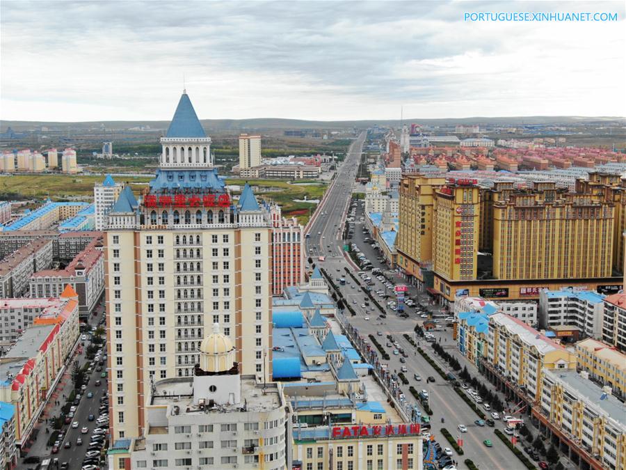 Manzhouli, cidade fronteiri?a com a Rússia, se beneficia do comércio de importa??es e exporta??es