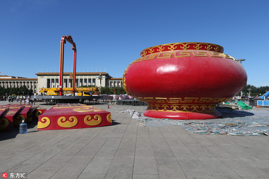 Pra?a de Tian’anmen será decorada com canteiro temático 