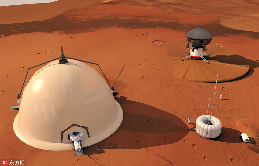 Cientistas suí?os projetam base de pesquisa capaz de realizar auto-manuten??o para Marte