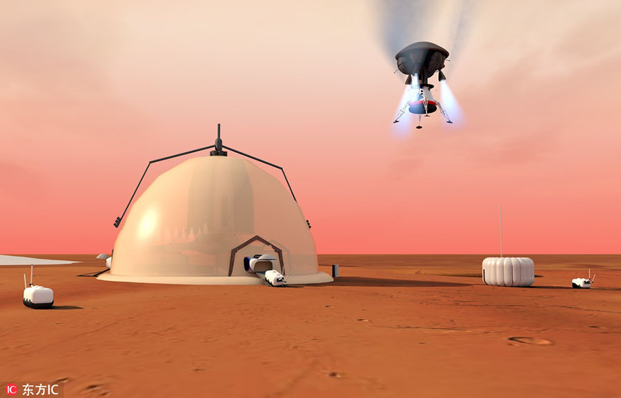 Cientistas suí?os projetam base de pesquisa capaz de realizar auto-manuten??o para Marte