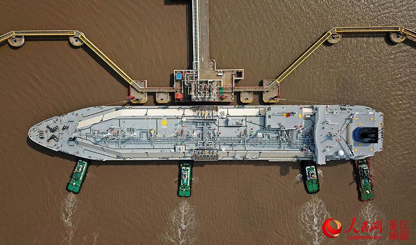 Transporte externo e descarga anual de gás natural liquefeito em Zhejiang ultrapassa 4 milh?es de toneladas