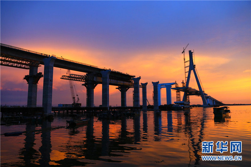Ponte Puqian em Hainan bate recordes nacionais