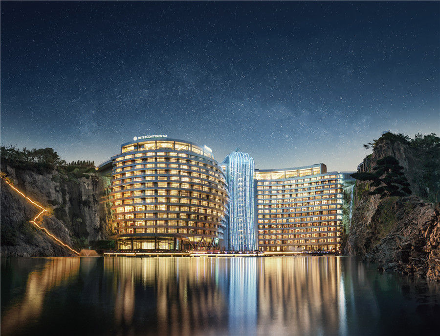 Galeria: Primeiro hotel subterraneo do mundo abre em Shanghai