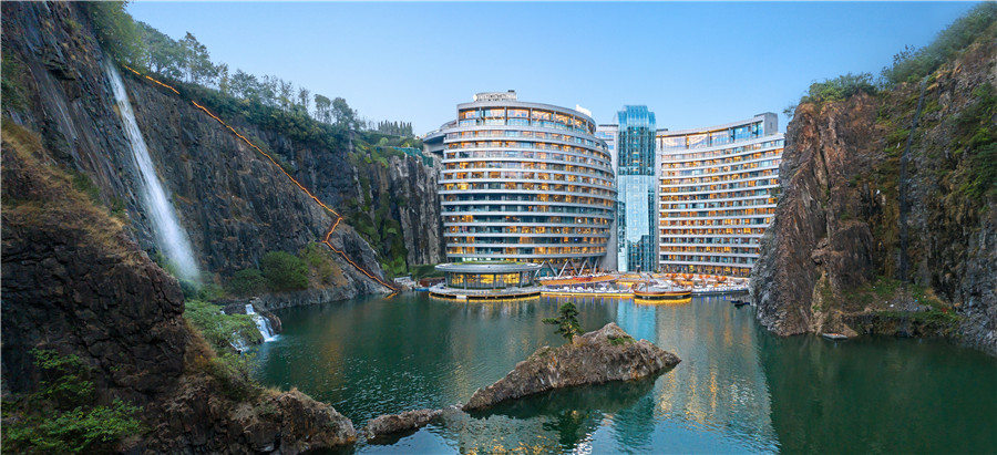 Galeria: Primeiro hotel subterraneo do mundo abre em Shanghai