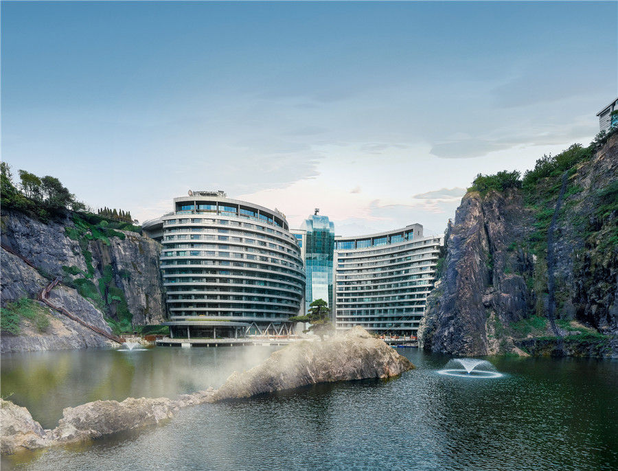 Galeria: Primeiro hotel subterraneo do mundo abre em Shanghai