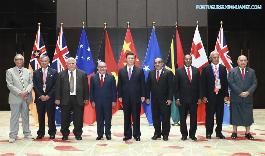 China e países insulares do Pacífico elevam la?os para parceria estratégica abrangente
