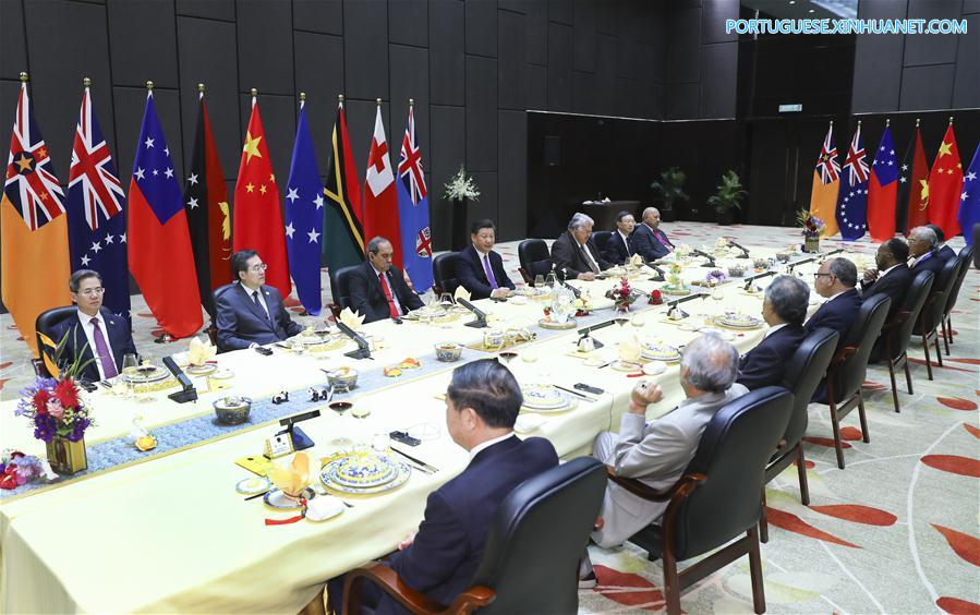 China e países insulares do Pacífico elevam la?os para parceria estratégica abrangente